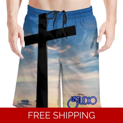 Le Studio Cross Beach Shorts